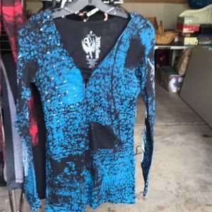 Affliction long sleeve tee